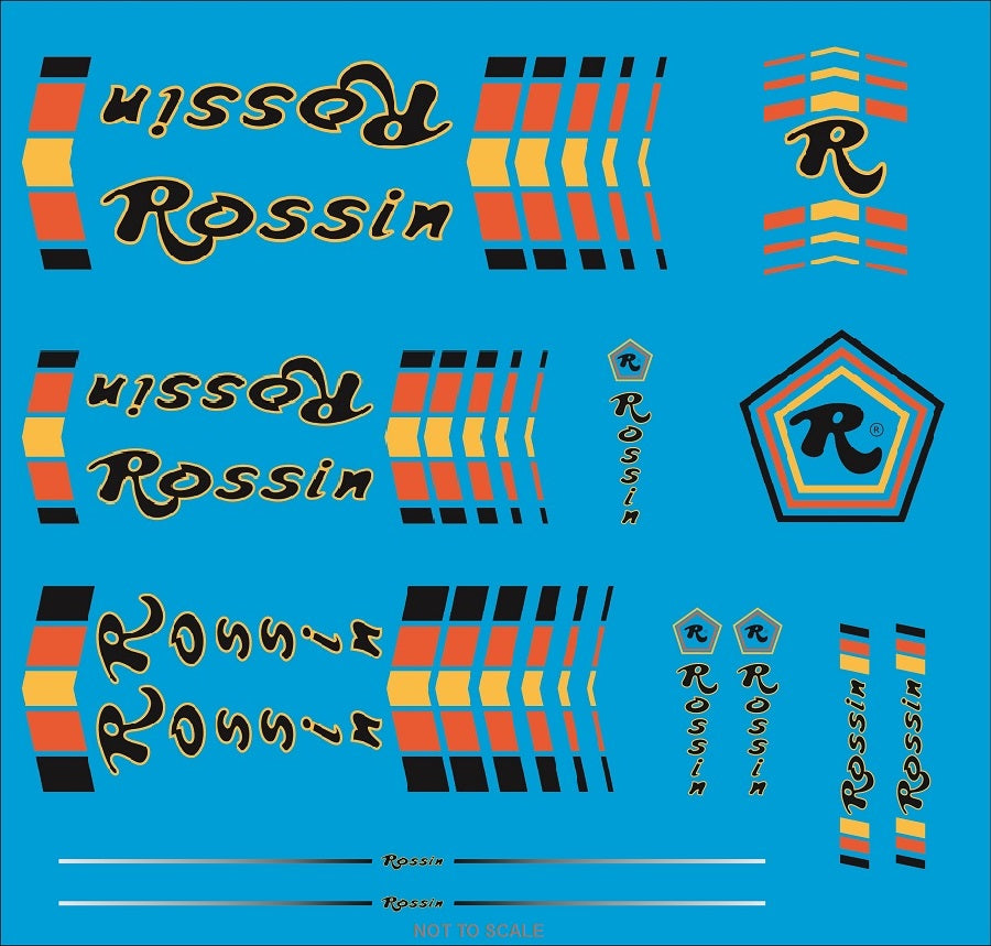 Rossin Set 4-Bicycle Decals