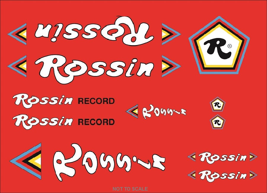 Rossin Set 5-Bicycle Decals
