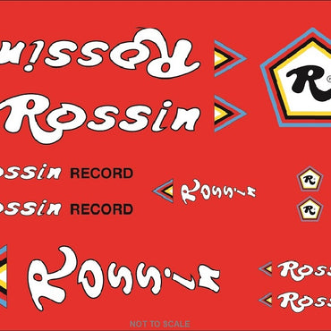 Rossin Set 5-Bicycle Decals