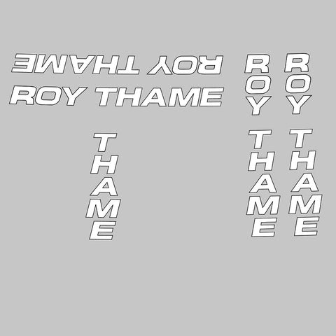 Roy Thame Bicycle Transfers / Decals / Stickers