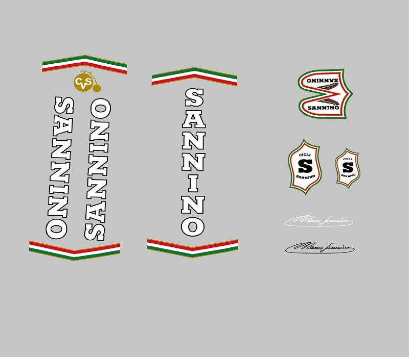 Sannino Set 110-Bicycle Decals