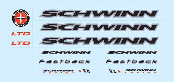 Schwinn SET 1-Bicycle Decals