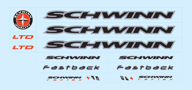 Schwinn SET 1-Bicycle Decals