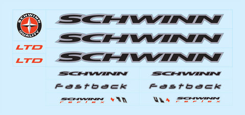 Schwinn Bicycle Decals / Stickers