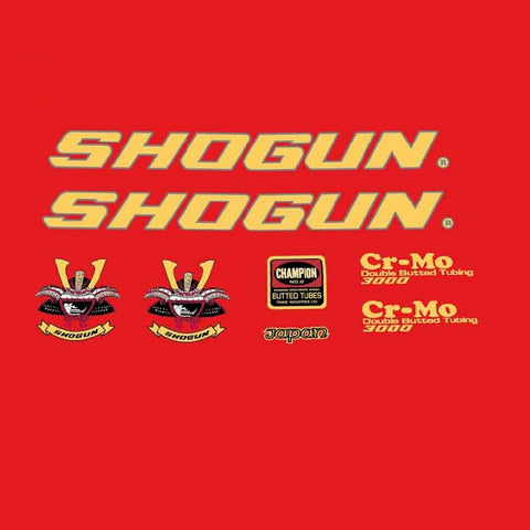 Shogun Bicycle Decals / Stickers