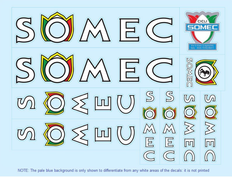 Somec SET 2-Bicycle Decals