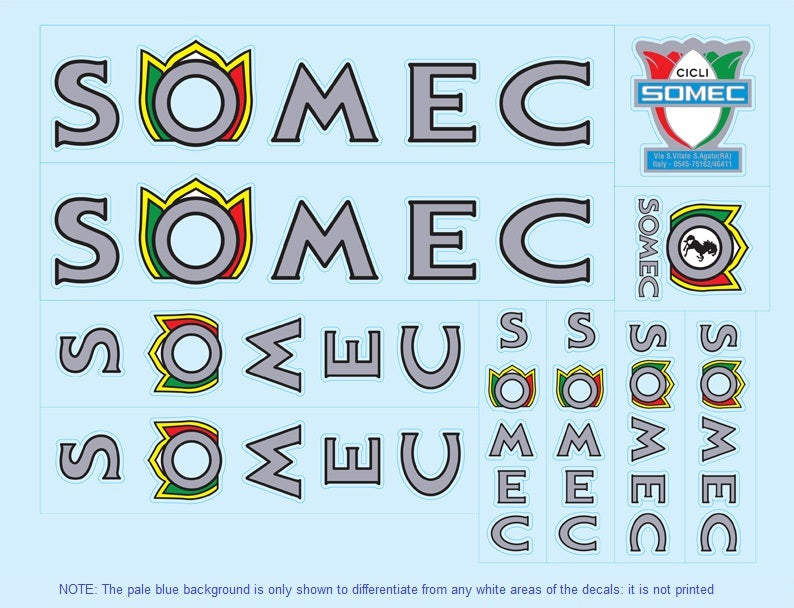 Somec SET 3-Bicycle Decals