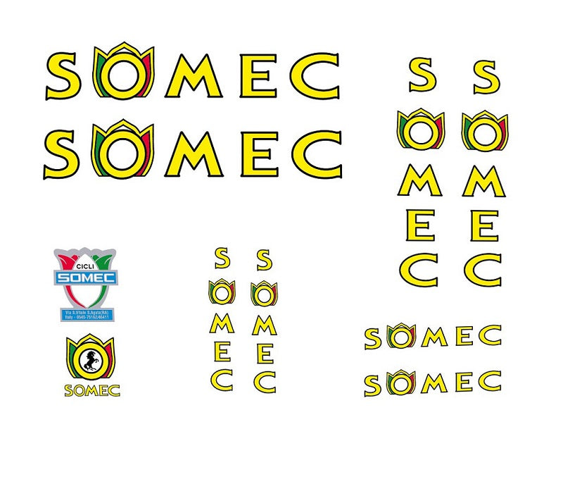 Somec SET 5-Bicycle Decals