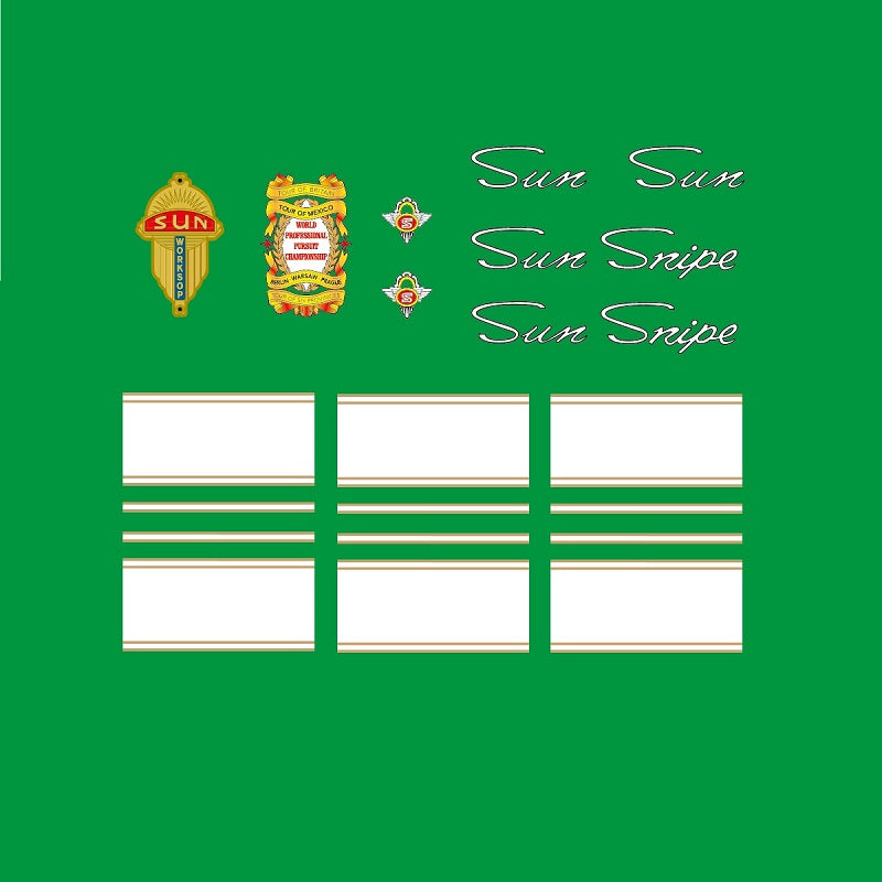 Sun SET 10-Bicycle Decals