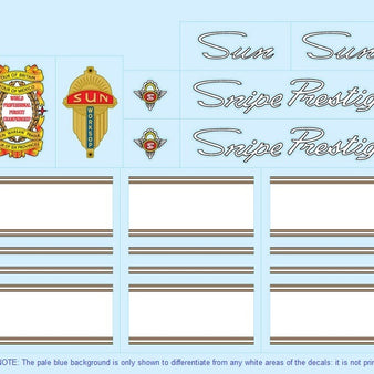 Sun SET 1-Bicycle Decals