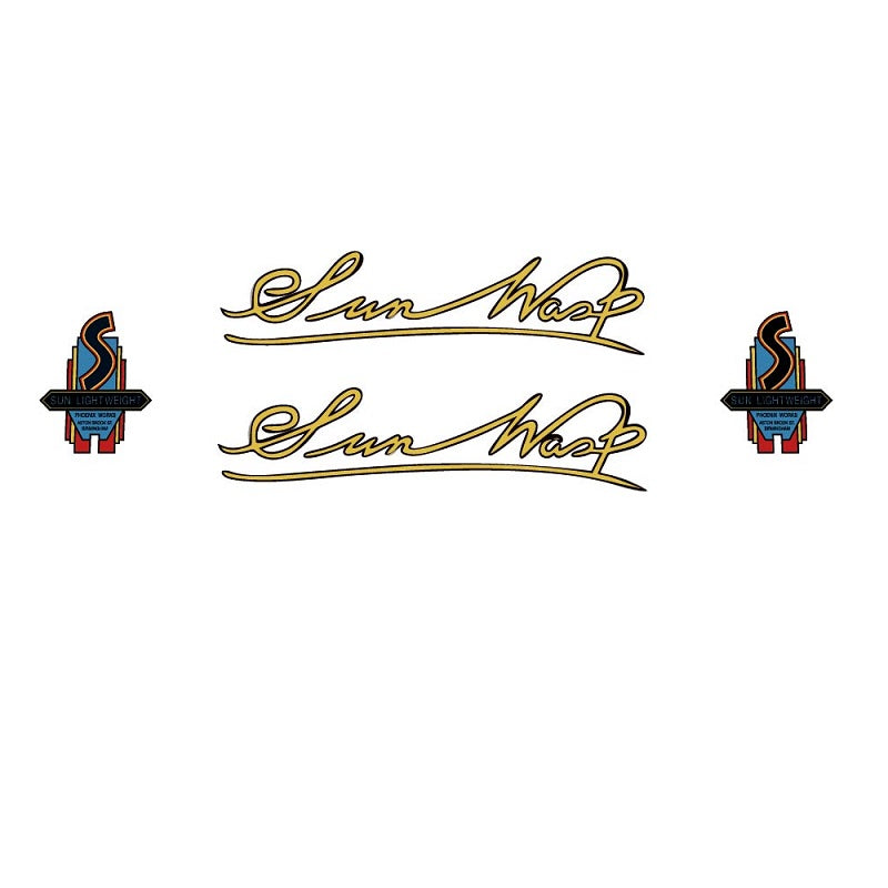 Sun SET 3-Bicycle Decals