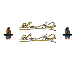 Sun SET 3-Bicycle Decals