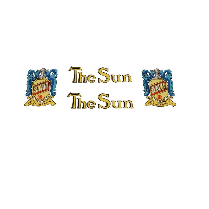 Sun SET 4-Bicycle Decals