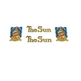 Sun SET 4-Bicycle Decals