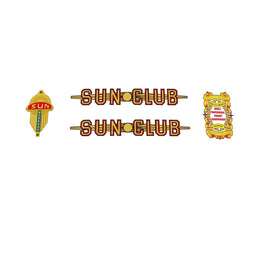 Sun SET 6-Bicycle Decals