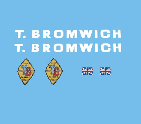 Tom Bromwich Bicycle Transfers / Decals / Stickers