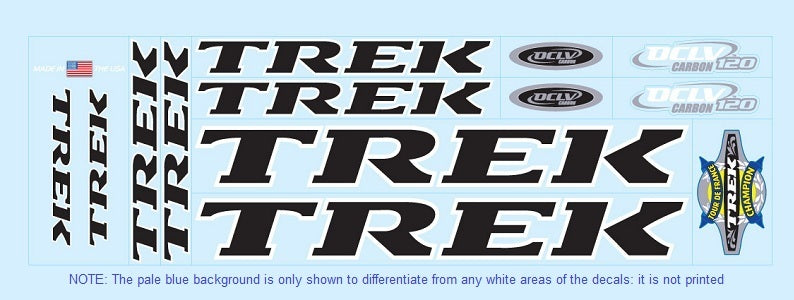 Trek Graphics Trek Bicycle Decals / Stickers
