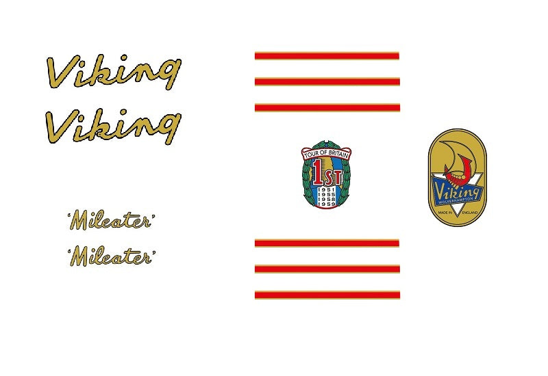 Viking Set 10-Bicycle Decals