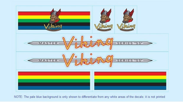 Viking SET 4-Bicycle Decals