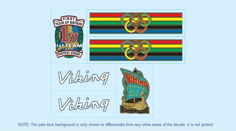 Viking SET 5-Bicycle Decals