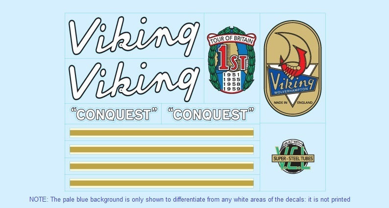 Viking SET 6-Bicycle Decals