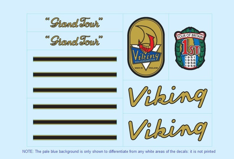Viking SET 7-Bicycle Decals
