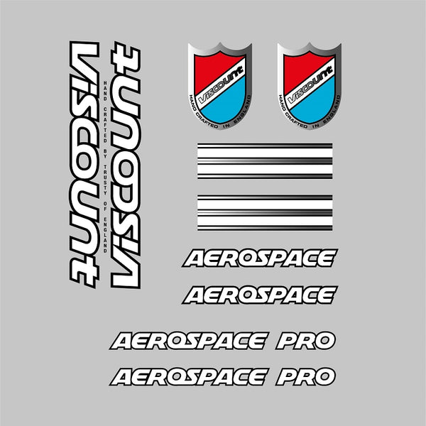 Viscount Aerospace Pro bicycle decals stickers