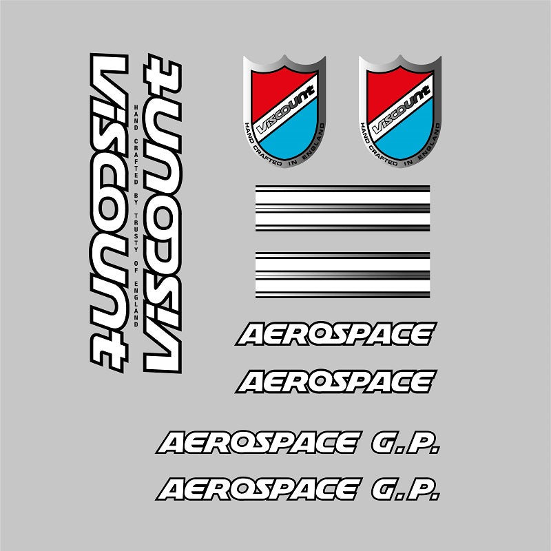 Viscount Aerospace G.P. bicycle decals stickers