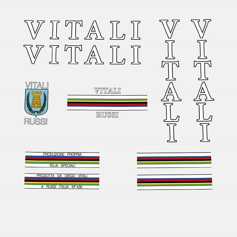 Vitali Set 500-Bicycle Decals