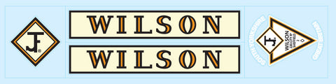 J F Wilson Bicycle Transfers / Decals