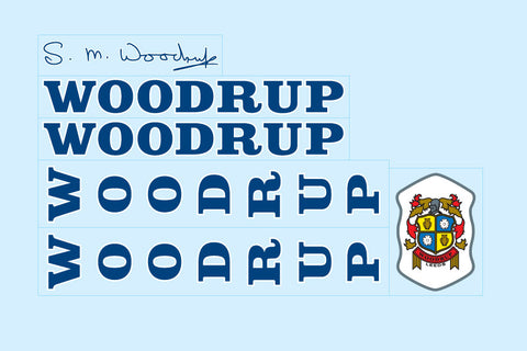 Woodrup Bicycle Decals / Stickers