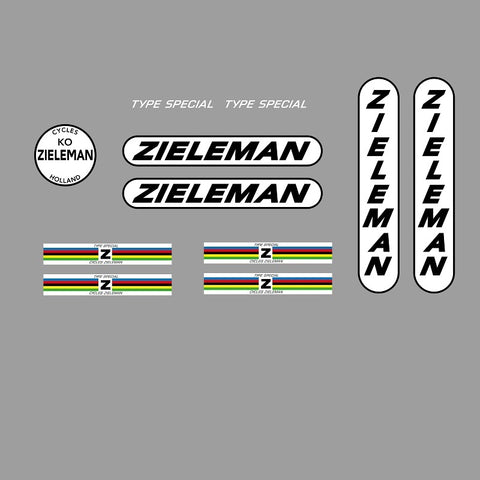 Zieleman Bicycle Decals / Stickers