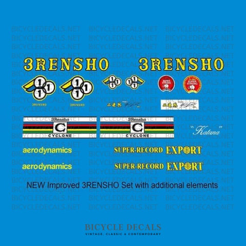 3Rensho Bicycle Decals / Stickers